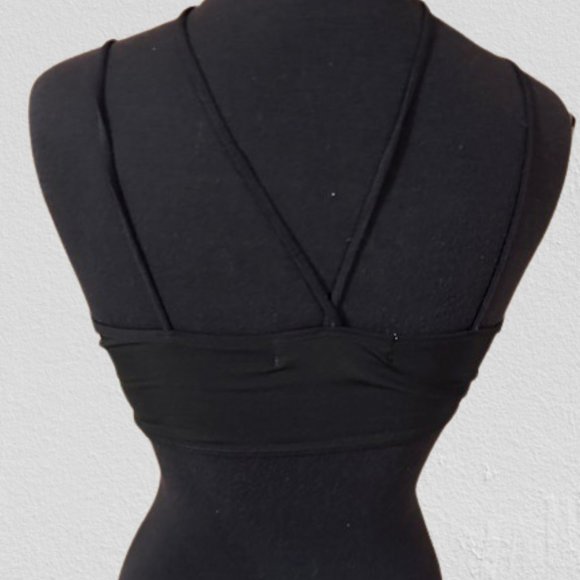 Black Seamless Brami with Chocker Neck Bralette 4340 NWT Boutique - Picture 5 of 11
